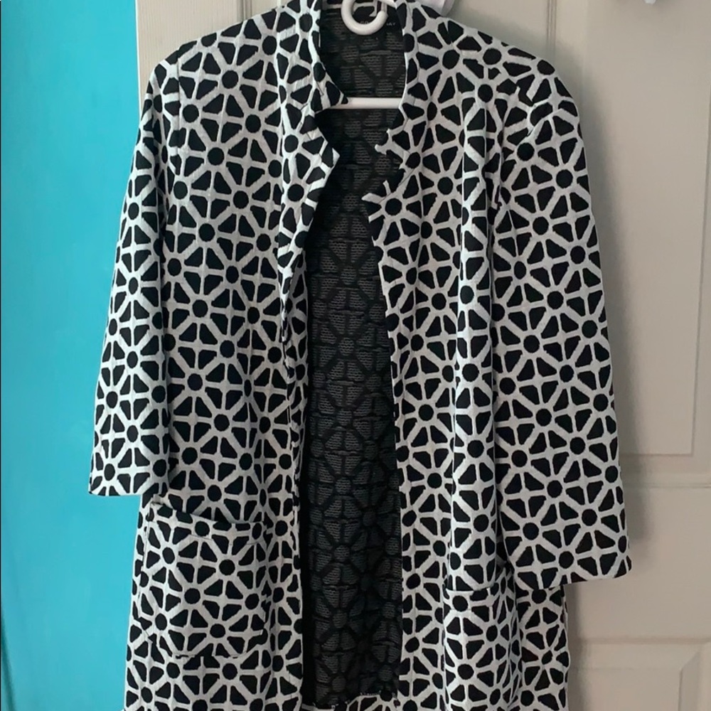 Courtenay Black & White Cardigan